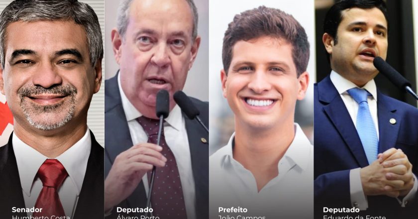 Portal 007 Brasil aponta articulação para 2026 com João Campos, Álvaro Porto, Humberto Costa e Eduardo da Fonte