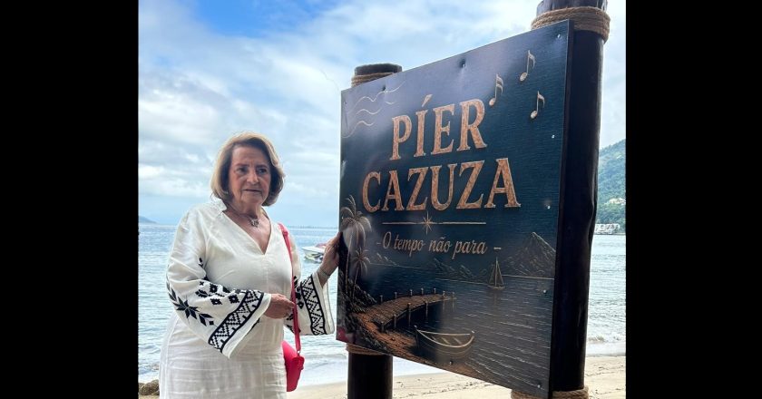 Lucinha Araújo celebra a abertura do Píer Cazuza após acidente com lancha