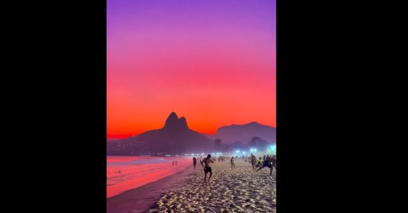 Ipanema se prepara para a tempestade: será que existe céu como este em outro lugar? (vídeo)