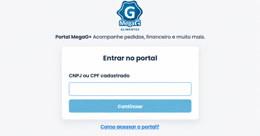 MegaG lança portal que dá mais autonomia ao cliente para acompanhar pedidos, notas e informações financeiras